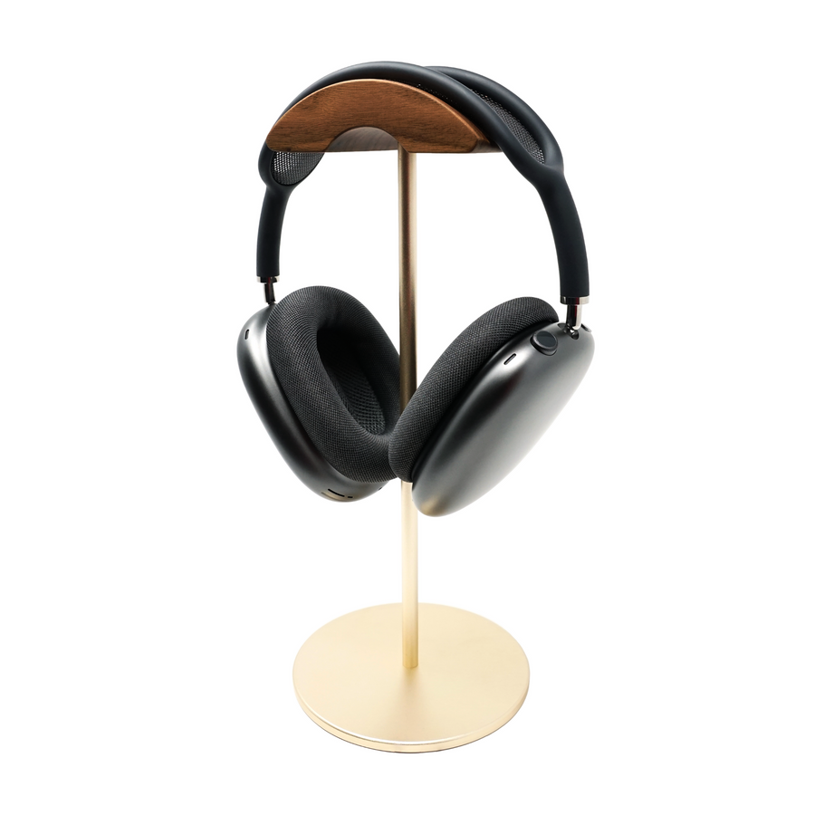 Wooden Arc Headphone Stand